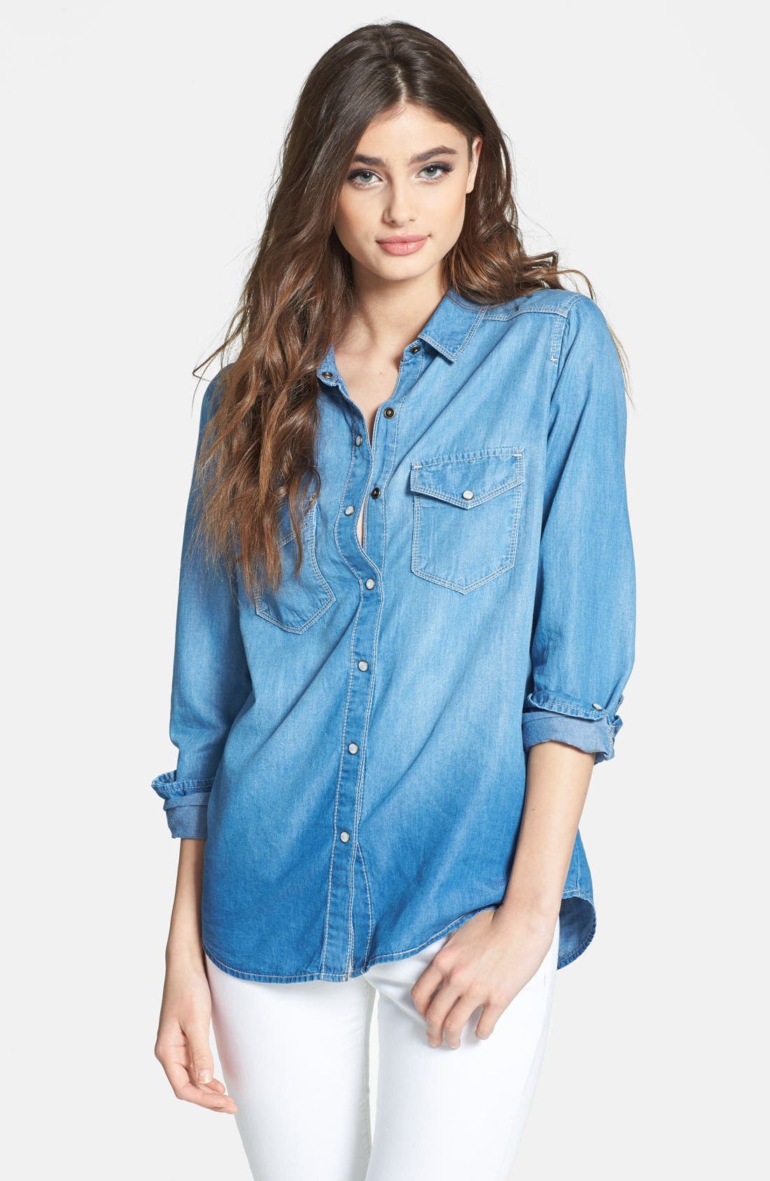 Hinge® Chambray Shirt Nordstrom