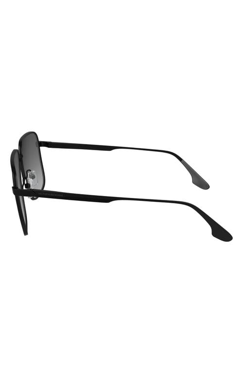 Victoria Beckham V Line 57mm Gradient Aviator Sunglasses In Matte Black