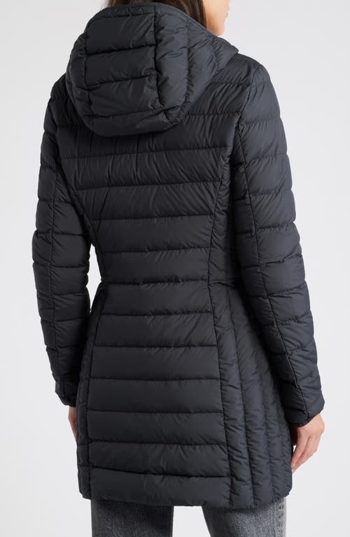 Shop Parajumpers Irene 600-fill-power Down Puffer Long Jacket In Black