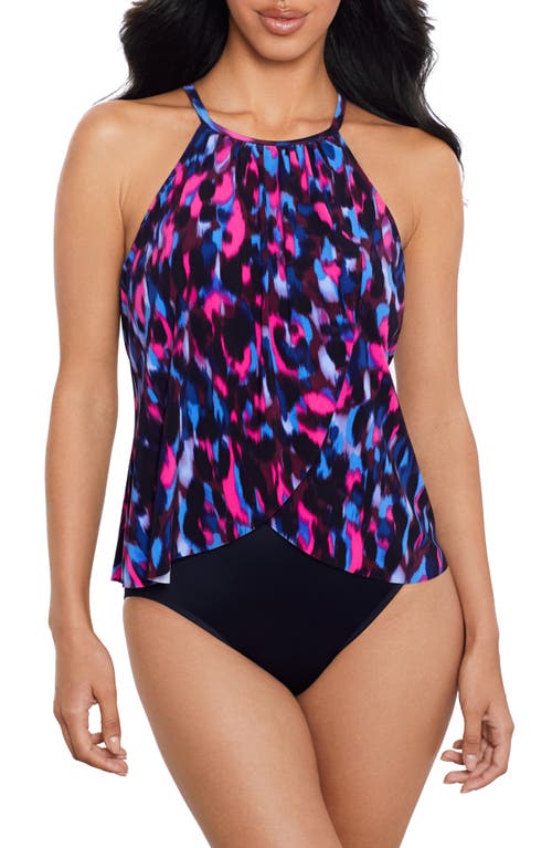 Shop Magicsuit ® Cherry Bomb Aubrey One-piece Swimsuit In Black/blue Multi