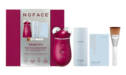 Nuface ® Trinity+ Smart Advanced Facial Microcurrent Device Kit $502 Value In Velvet Rose