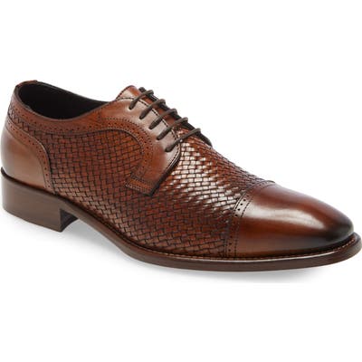 Johnston & Murphy Cormac Woven Derby, Brown