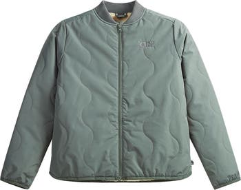 The north face men's alphabet city quilted deals logo hooded jacket