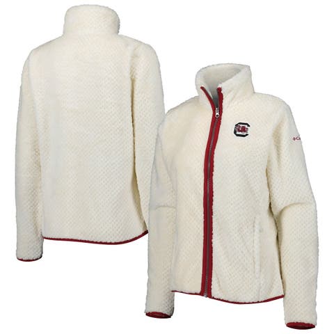 New Era Women's Cream Pittsburgh Steelers Sherpa Full-Zip Jacket