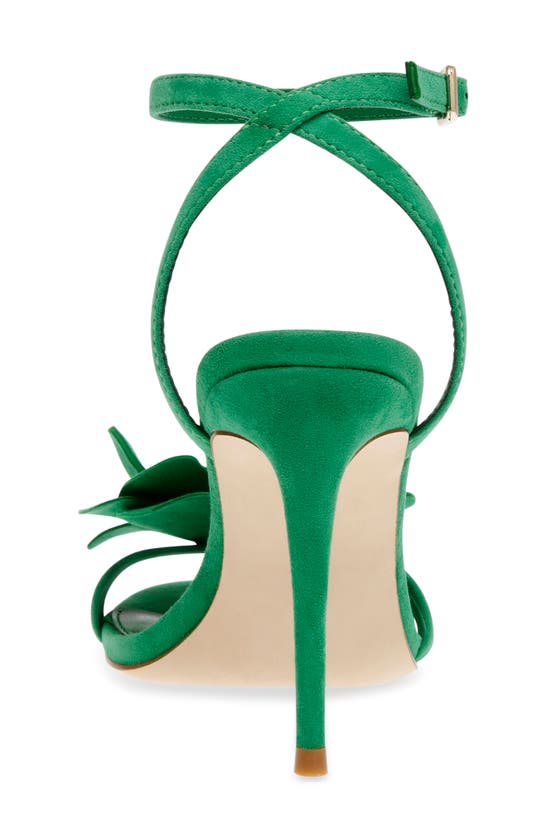 Shop Steve Madden Excite Ankle Strap Sandal In Green Suede