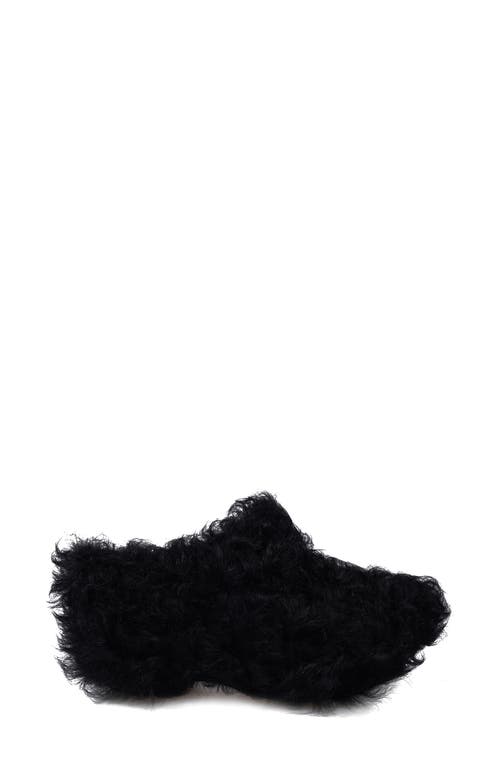 Shop Zigi Fauna Faux Fur Platform Clog Slipper In Black