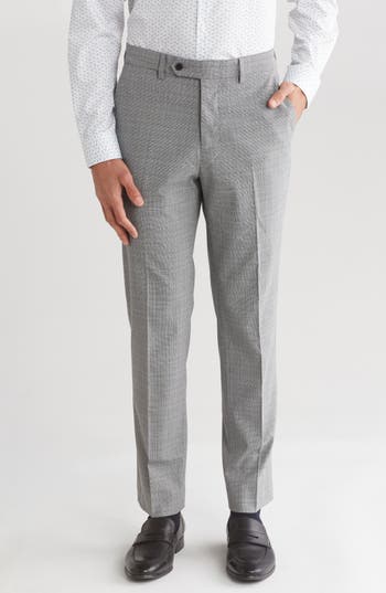 Vince Camuto Crosshatch Check Suit Separate Pants In Black/white