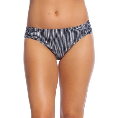 La Blanca Ripple Hipster Bikini Bottoms, Black