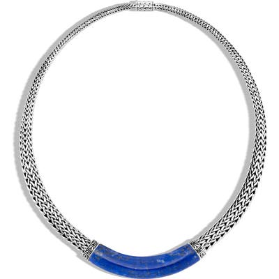 John Hardy Classic Chain Sterling Silver Lapis Lazuli Necklace