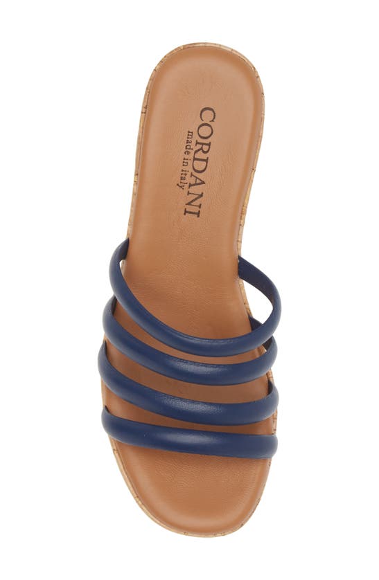 Shop Cordani Jesse Platform Wedge Sandal In Nappa Navy