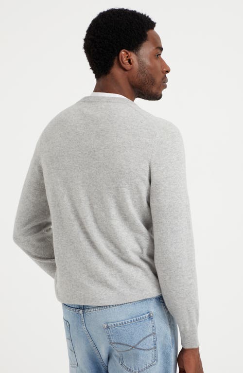 Shop Brunello Cucinelli Cashmere Sweater In Pebble