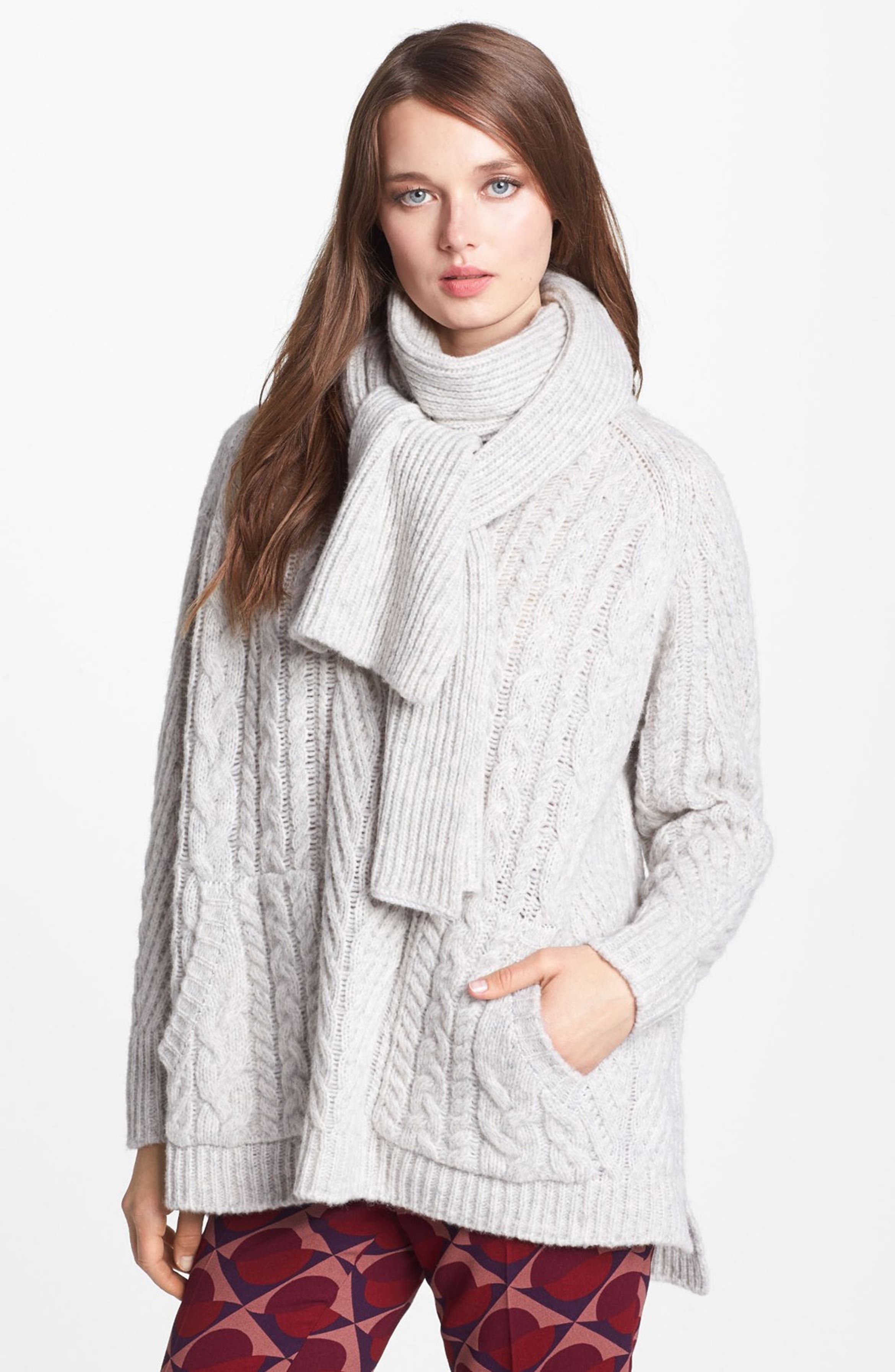 MARC BY MARC JACOBS 'Connolly' Crew Neck Sweater with Scarf | Nordstrom
