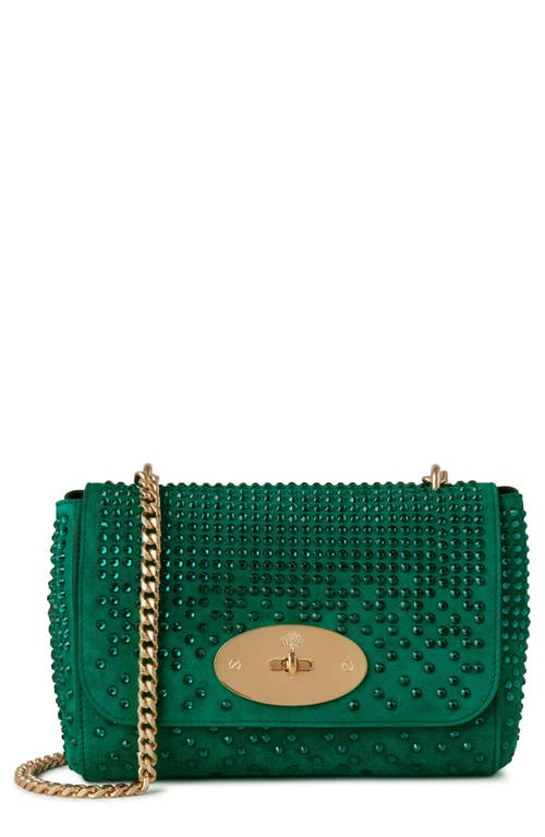 Mulberry Lily Crystal Embellished Crossbody Bag in Malachite at Nordstrom