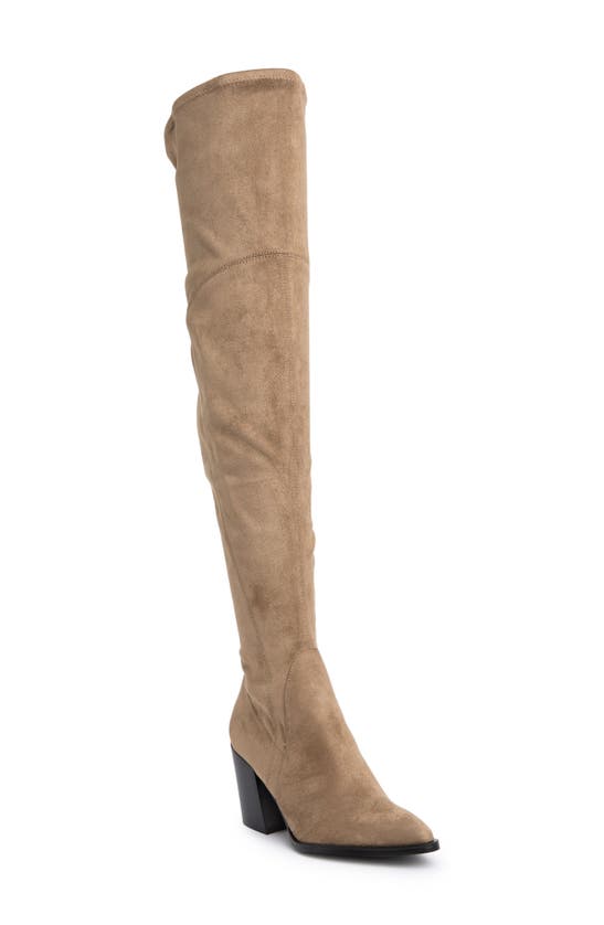 Marc Fisher Ltd Cathi Pointed Toe Over The Knee Boot In Taupe | ModeSens