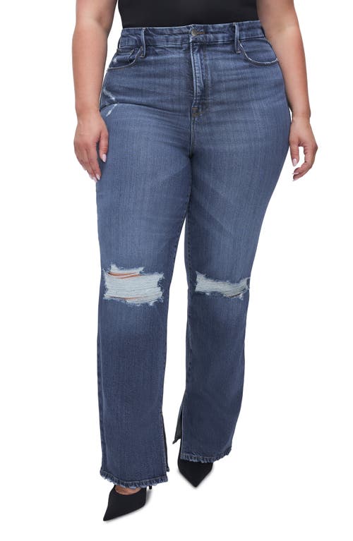 Good American Good Boy Ripped High Waist Boyfriend Jeans In Indigo540