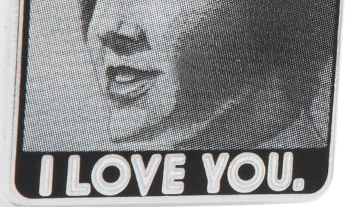 Cufflinks, Inc Star Wars I Love You I Know Cufflinks In Grey/white