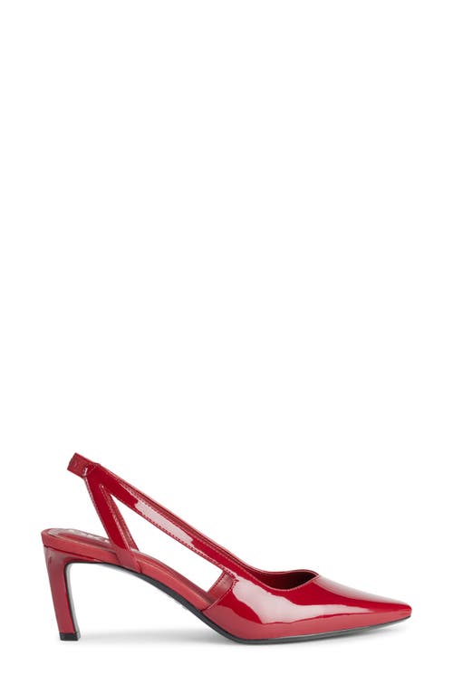 Shop Dkny Carson Pointed Toe Slingback Pump In Ruby Red