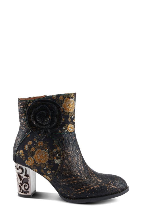 L'artiste By Spring Step Monet Bootie In Black Multi