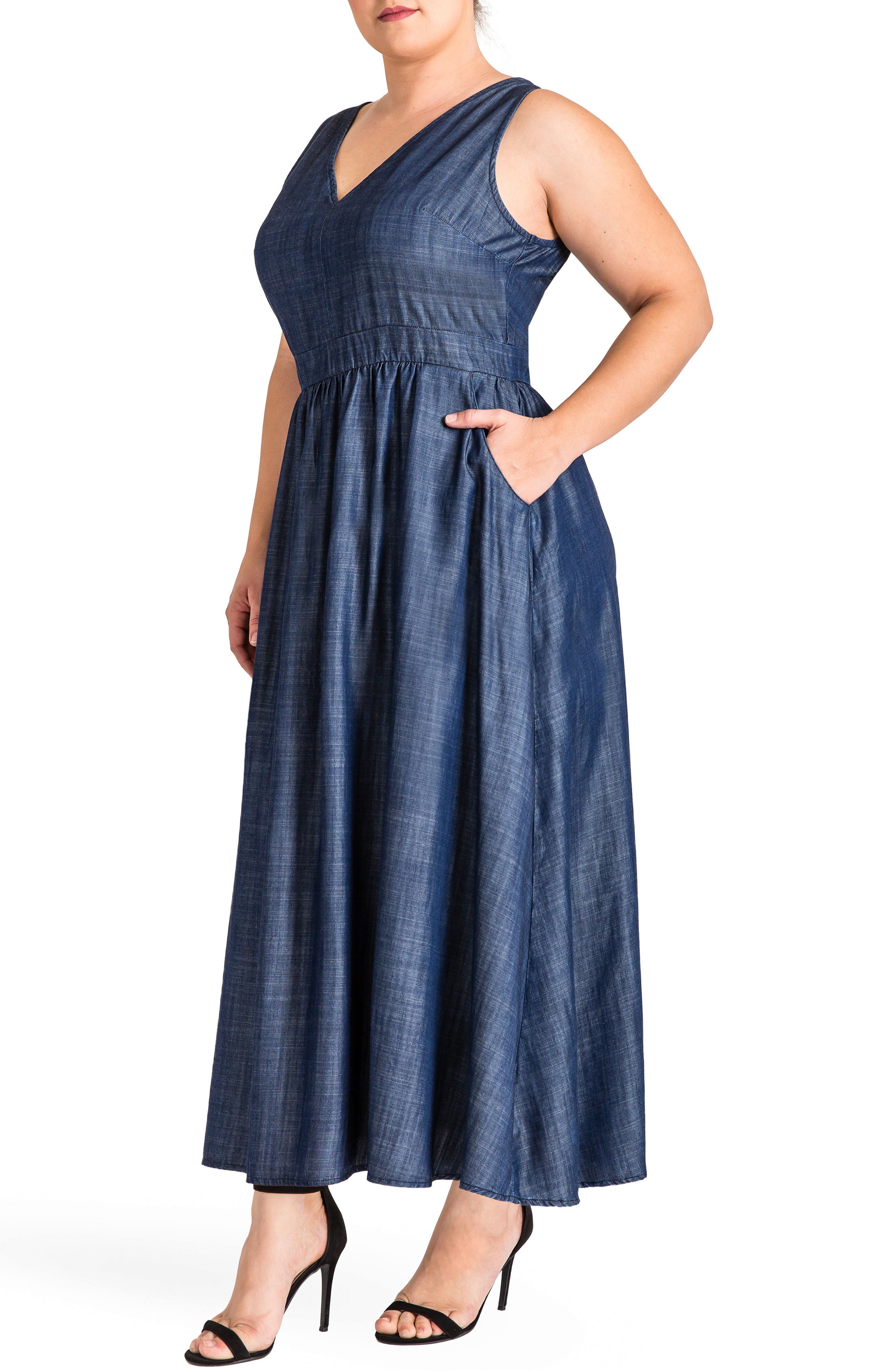 nordstrom blue maxi dress