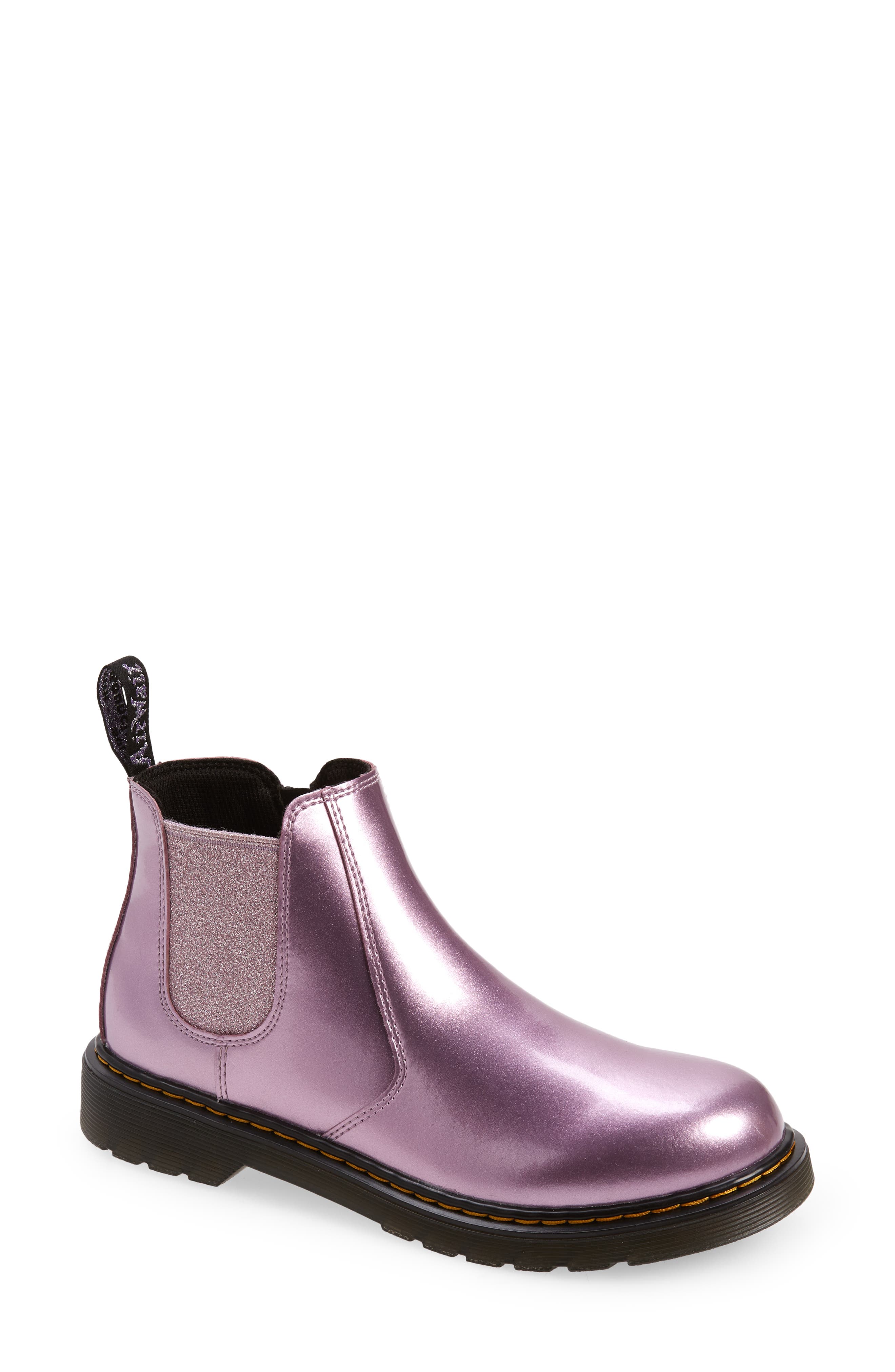 Dr. Martens 2976 Sparkle Chelsea Boot in Pink Lavender at Nordstrom, Size 5 Us
