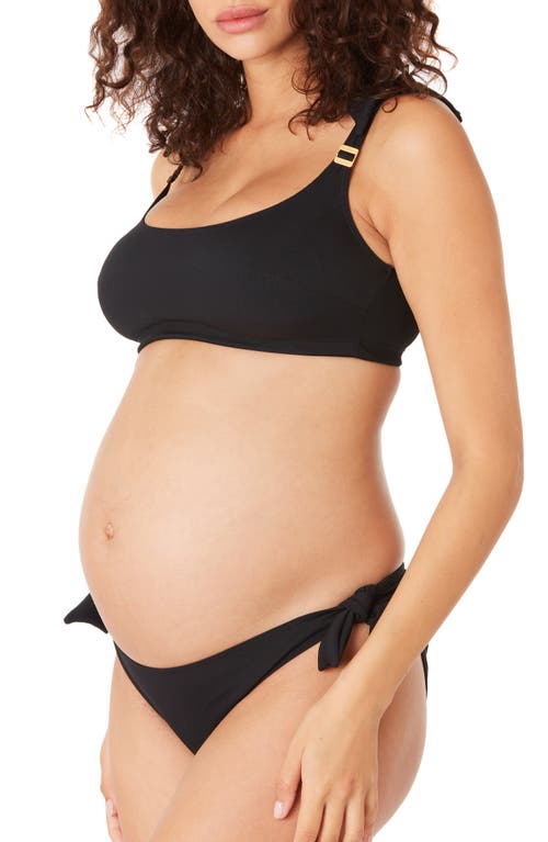 Porto Vecchio Maternity Two-Piece Swimsuit in Black