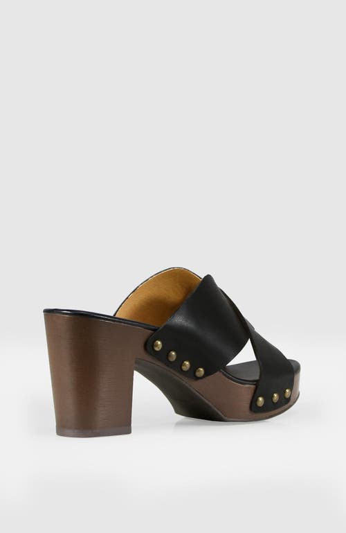 Belle & Bloom Midtown Clog Mule In Black/chocolate