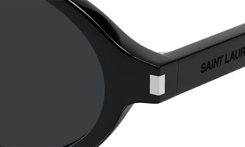 Shop Saint Laurent Jeanne 54mm Rectangular Sunglasses In Black