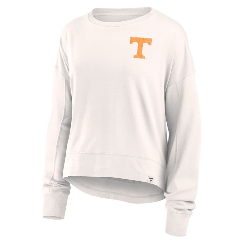 Shop Fanatics Branded White Tennessee Volunteers Kickoff Full Back Long Sleeve T-shirt