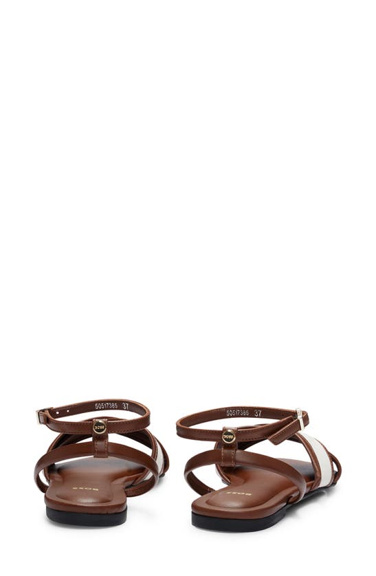 Hugo Boss Millie Sandal In Rust