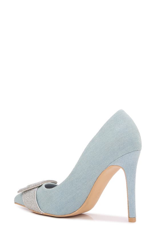 Shop Berness Emery Rhinestone Pump In Denim