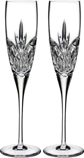 Waterford Crystal Lismore Essence Champagne Flutes, Set of 2