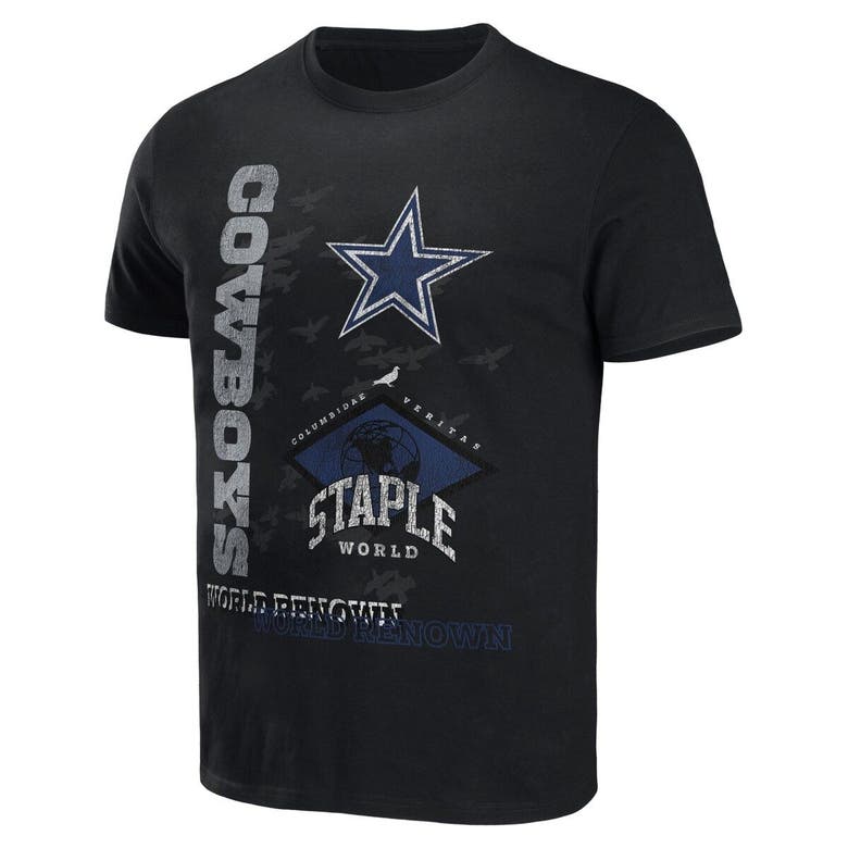 STAPLE NFL X STAPLE BLACK DALLAS COWBOYS WORLD RENOWNED T-SHIRT