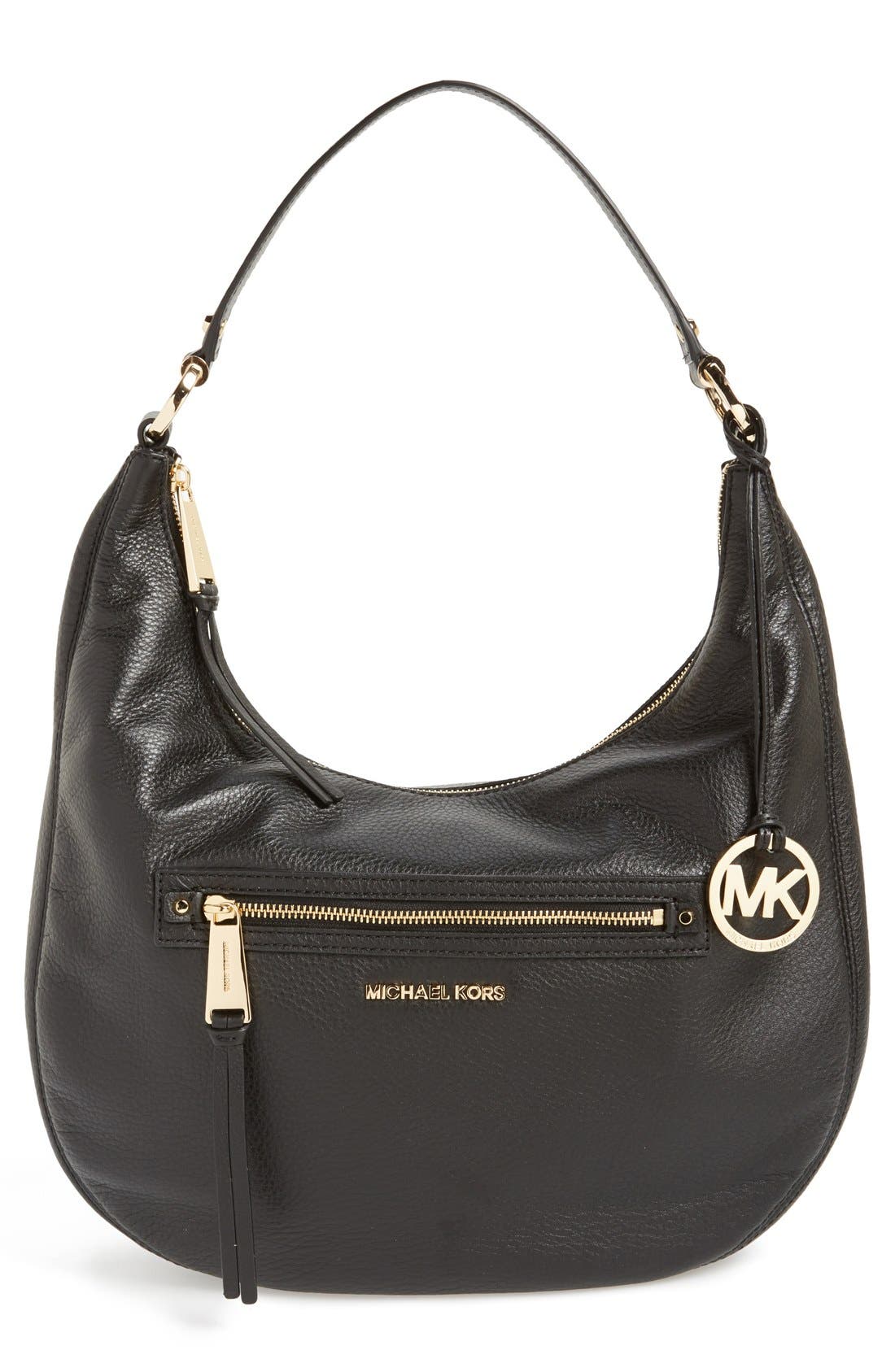 MICHAEL Michael Kors 'Large Rhea' Leather Shoulder Bag Nordstrom
