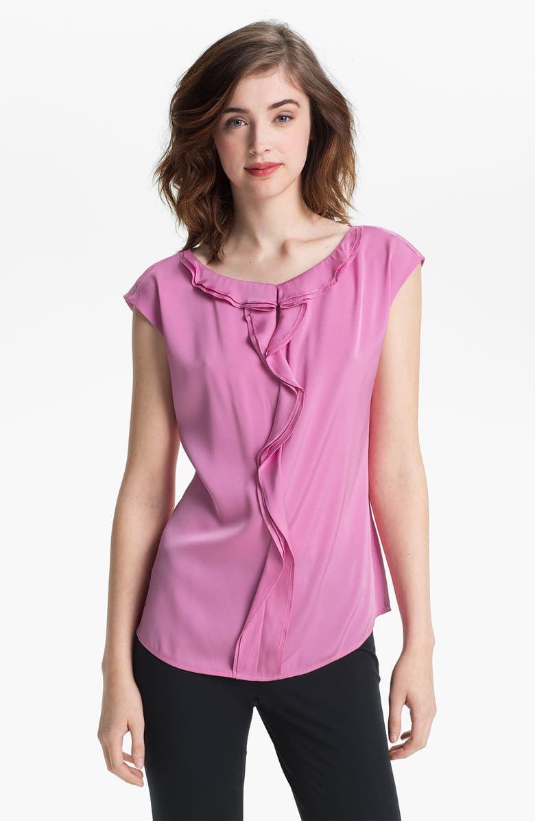 Classiques Entier Ruffled Silk Blouse | Nordstrom