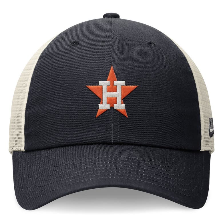 Shop Nike Navy Houston Astros Cooperstown Collection Rewind Club Trucker Adjustable Hat