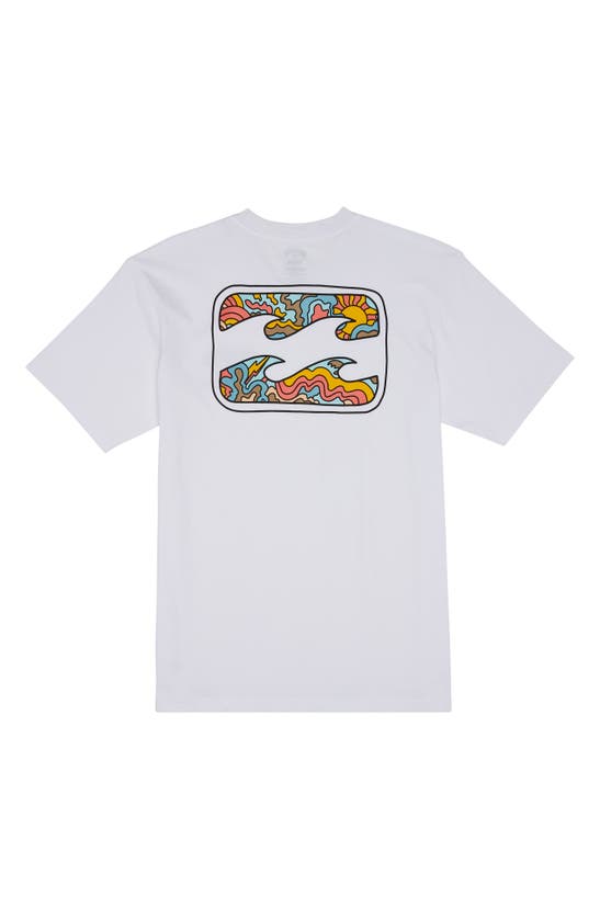 Shop Billabong Crayon Wave Graphic T-shirt In White