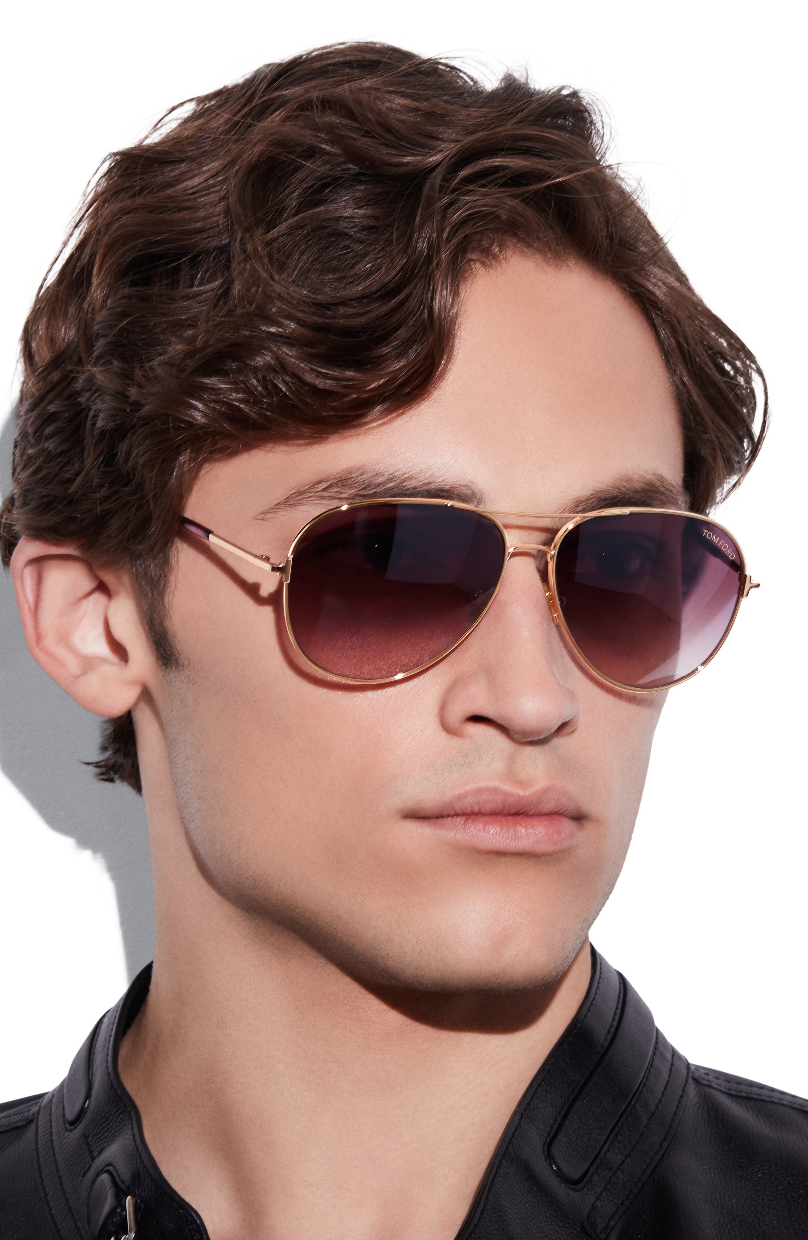 men's gradient aviator sunglasses