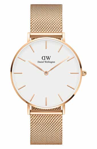 Daniel Wellington Petite Evergold Mesh Strap Watch 32mm Nordstrom