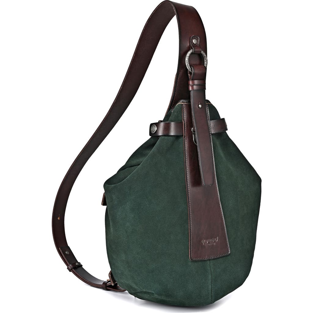 Old Trend Women's Genuine Leather Daisy Sling Bag In Kale