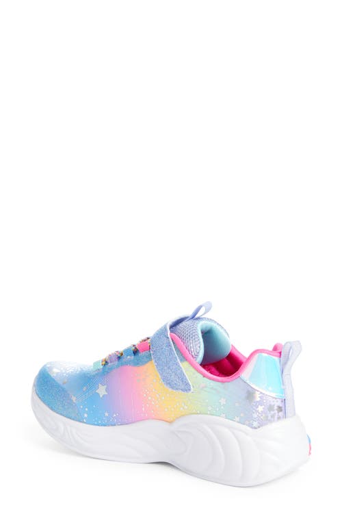 Shop Skechers S-lights Unicorn Dreams Glitter Sneaker In Blue/multi