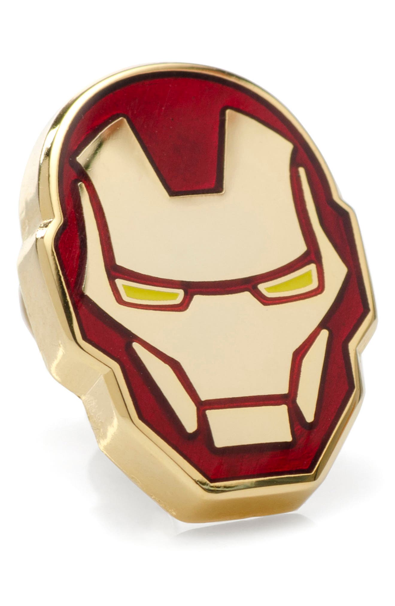 Iron Man Kopf Reversnadel – Pewter Lapel Pin, Marvel Fanartikel