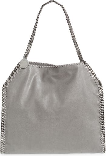 Stella McCartney Grey Faux Leather Medium Hobo Bag