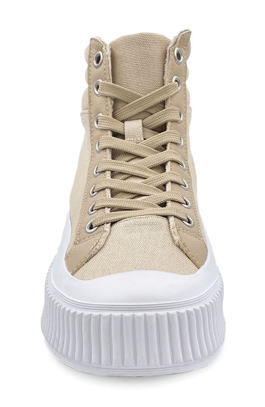 Berness Gigi Canvas High Top Platform Sneaker In Khaki ModeSens