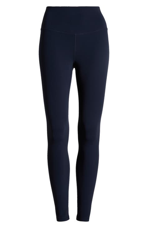 Head Women's Navy Leggings with Mesh Detailing / Size Large