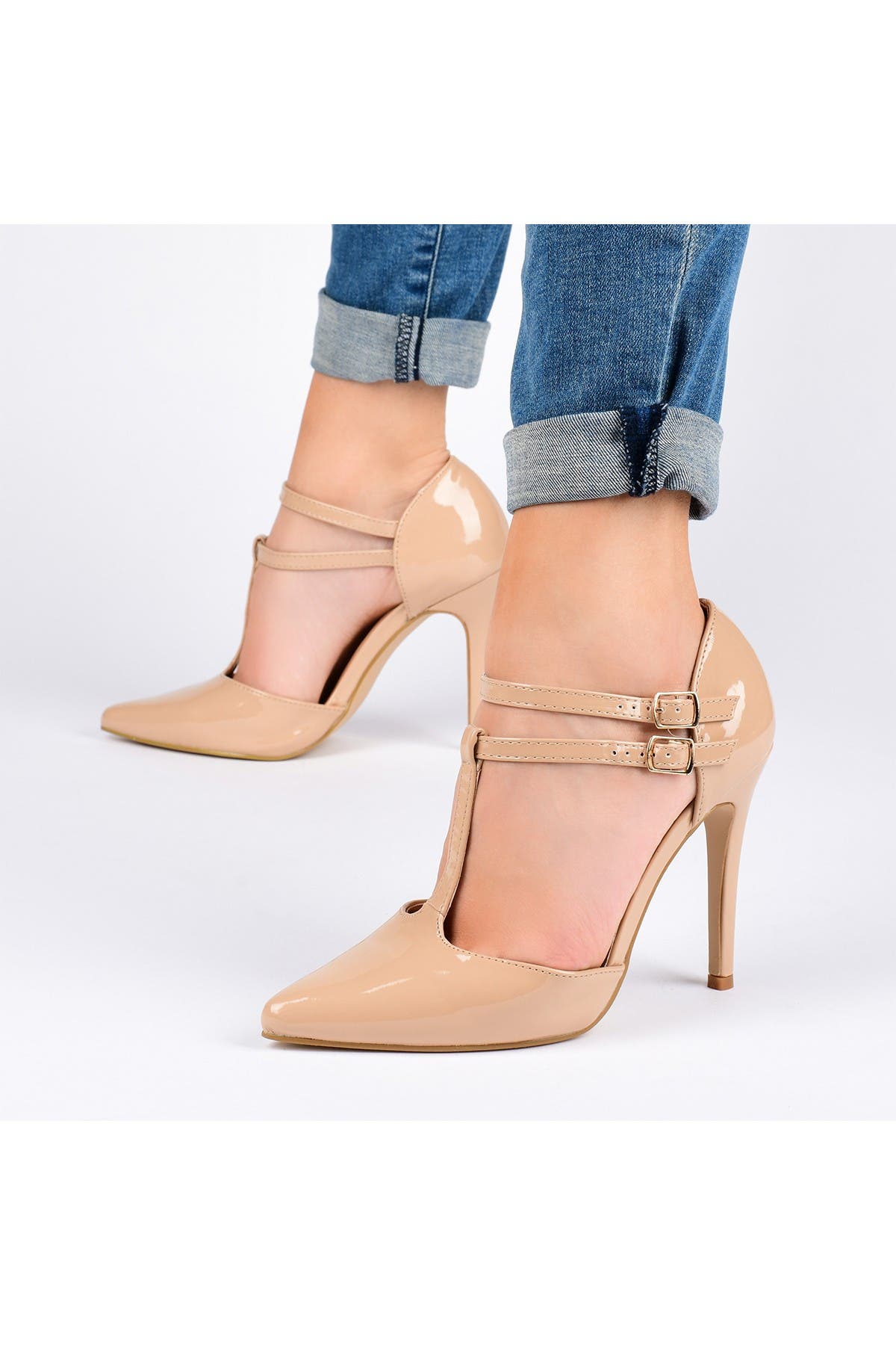 JOURNEE Collection | Tru Patent T-Strap Pump | Nordstrom Rack