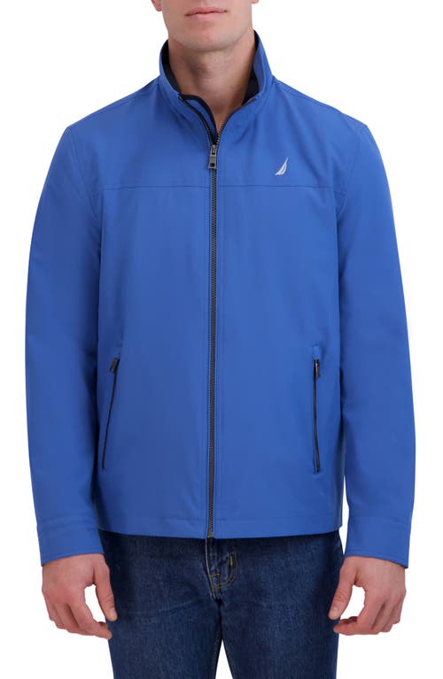 Nautica Lightweight Stretch Water Resistant Golf Jacket In Blue