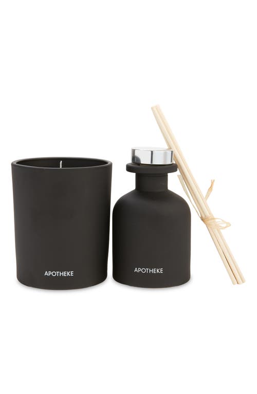 APOTHEKE Charcoal Candle & Diffuser Set USD $58 Value in Black