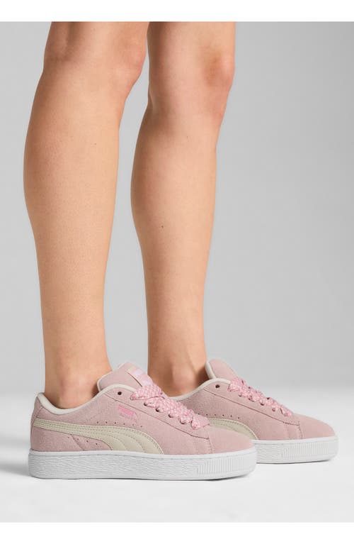 Shop Puma Suede Xl Lace Sneaker In Mauve Mist- White