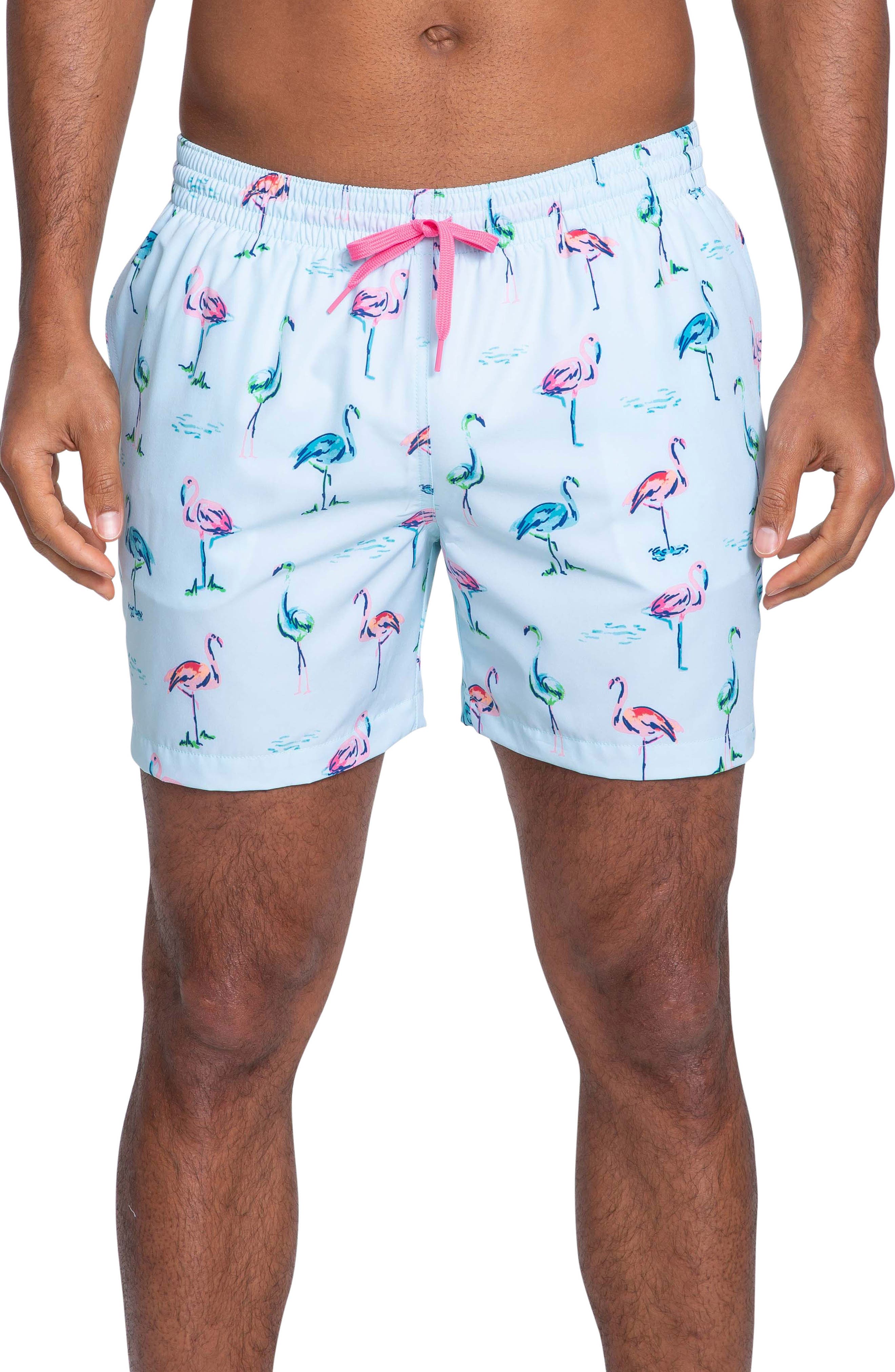 Chubbies Sip N Dips Print Swim Trunks, White