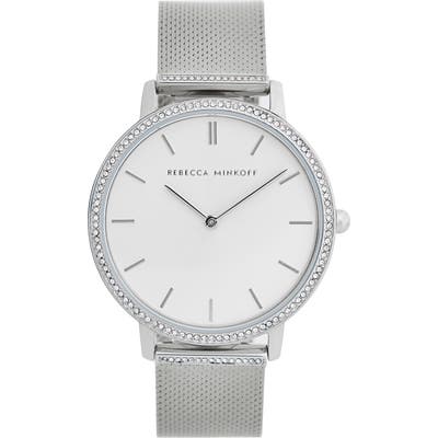 Rebecca Minkoff Major Pave Mesh Strap Watch, 35mm